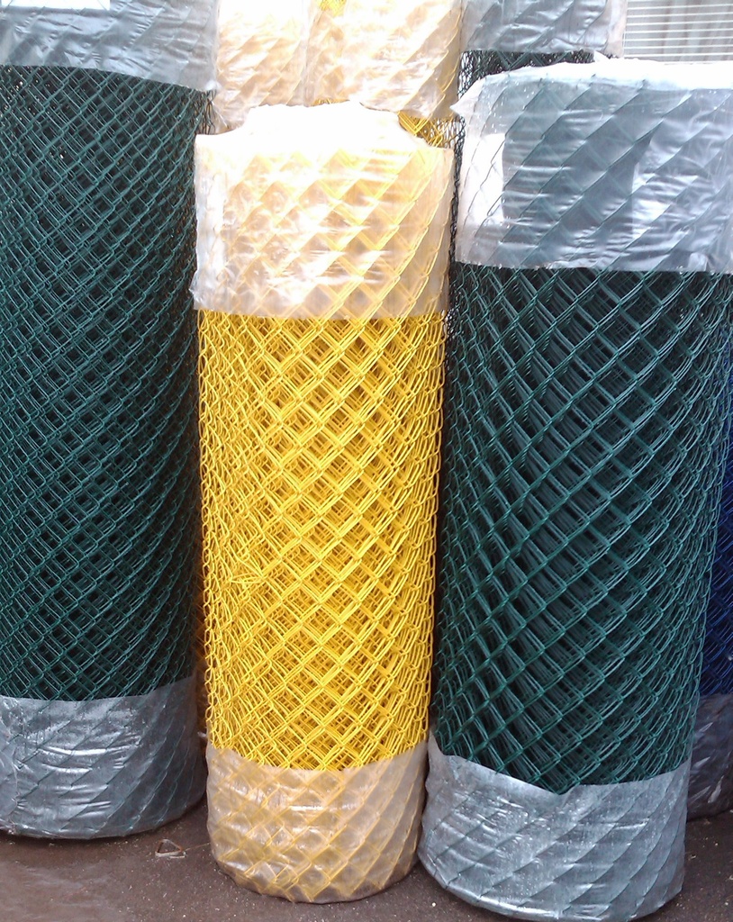 Kunststoffgewebe 2,7 mm, Maschenweite 50x50 mm - farbig (weiß, grau, anthrazit, schwarz, blau, gelb) - Höhe bis 2 m
