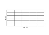 Gabionennetz 500x300 mm, Maschenweite 100x50 mm
