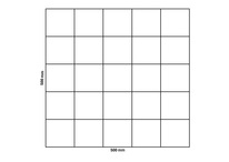 Gabionennetz 500x500 mm, Maschenweite 100x100 mm
