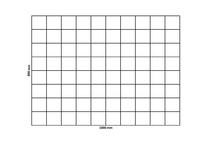 Gabionennetz 1000x800 mm, Maschenweite 100x100 mm
