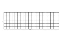 Gabionennetz 2000x600 mm, Maschenweite 100x100 mm