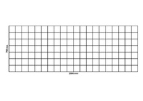 Gabionennetz 2000x700 mm, Maschenweite 100x100 mm