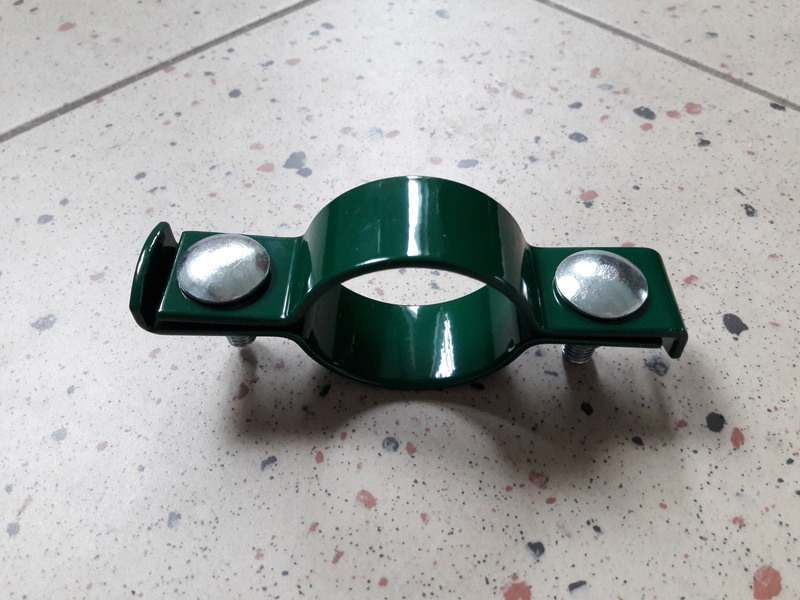 3D-Plattenhalter für Rundpfosten - grün durchgehend