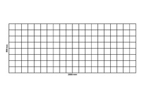 Gabionennetz 2000x800 mm, Maschenweite 100x100 mm
