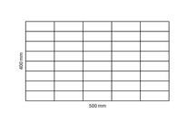 Gabionennetz 500x400 mm, Maschenweite 100x50 mm
