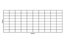 Gabionennetz 1000x400 mm, Maschenweite 100x50 mm