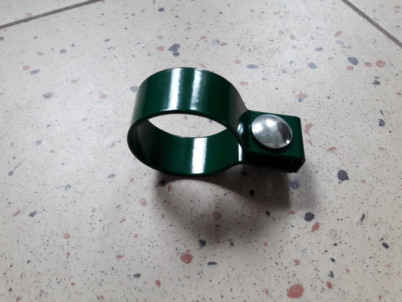 3D-Plattenhalter für Rundpfosten - grünes Ende