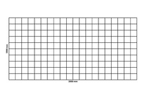 Gabionennetz 2000x1000 mm, Maschenweite 100x100 mm