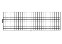 Gabionennetz 3000x1000 mm, Maschenweite 100x100 mm