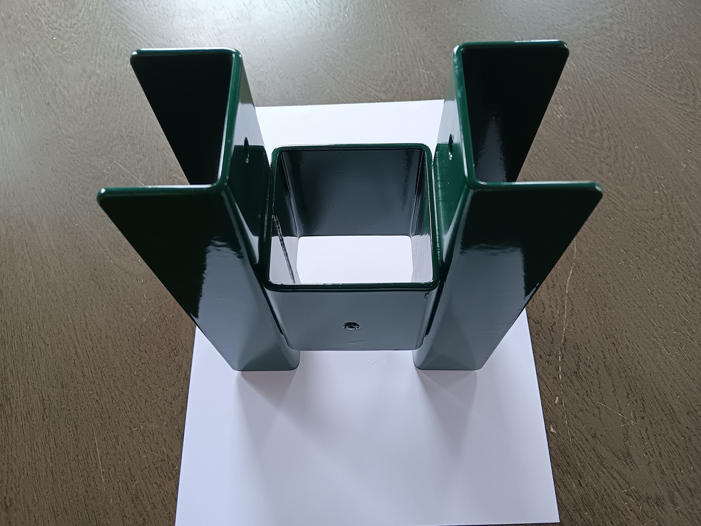 Halterung für 3D-Dielen - doppelseitig 60x60 grün