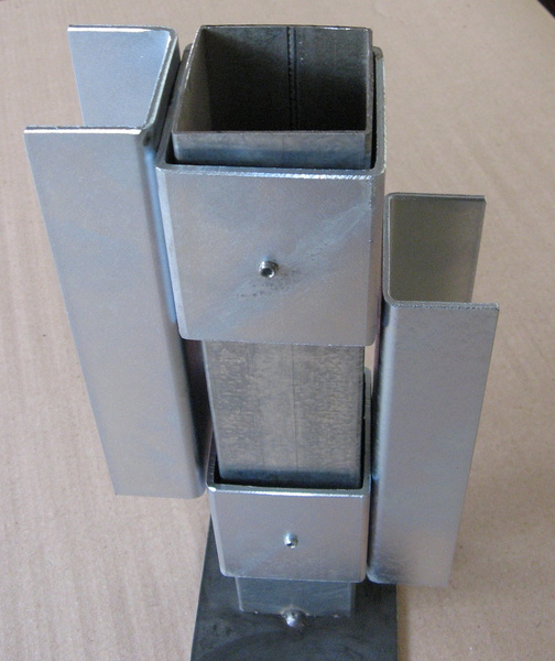 Halterung für 3D-Unterlagsplatten - einseitig FeZn 60x60