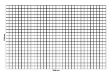 Gabionennetz 3200×2100 mm, Maschenweite 100x100 mm
