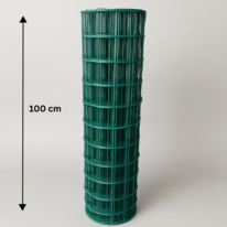Geschweißtes kunststoffbeschichtetes Netz Metuje - grün - Höhe 100 cm, Masche 100*50 mm, Rolle 25 m