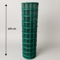 Geschweißtes kunststoffbeschichtetes Netz Metuje - grün - Höhe 120 cm, Masche 100*50 mm, Rolle 25 m