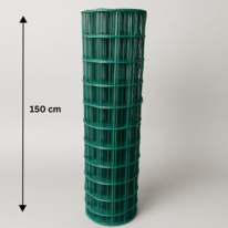 Geschweißtes kunststoffbeschichtetes Netz Metuje - grün - Höhe 150 cm, Masche 100*50 mm, Rolle 25 m