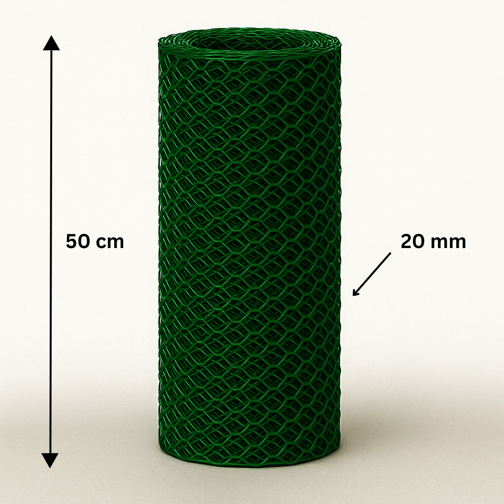 Sechseckiges Netz aus Poplastik 20/1.0/500/10m