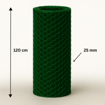 Sechseckiges Netz aus Poplastik 25/1,0/1200/25m