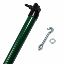 Stehend, kunststoffbeschichtet grün 38/1750