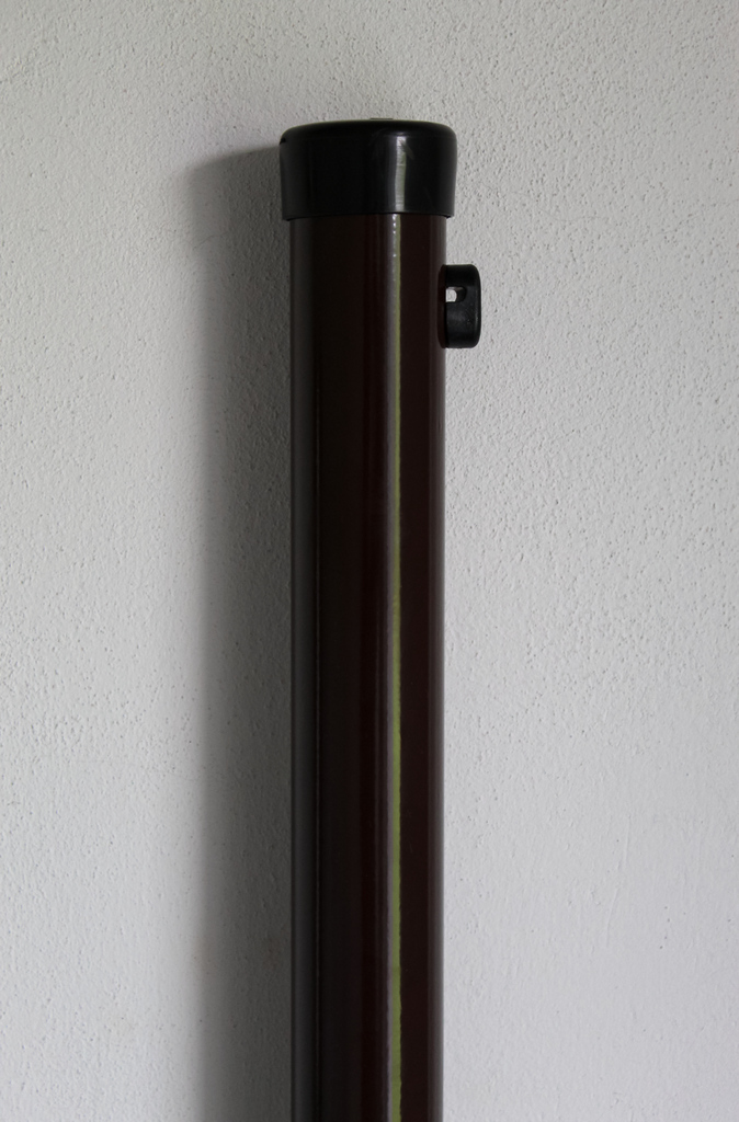 Säule, braun, kunststoffbeschichtet 48/1500