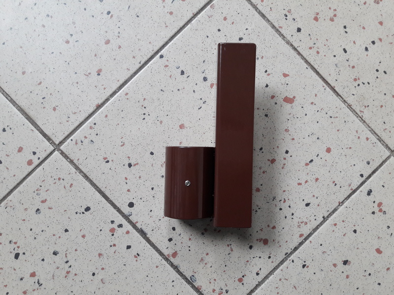 Bodenplattenhalter - einseitig 38 - braun